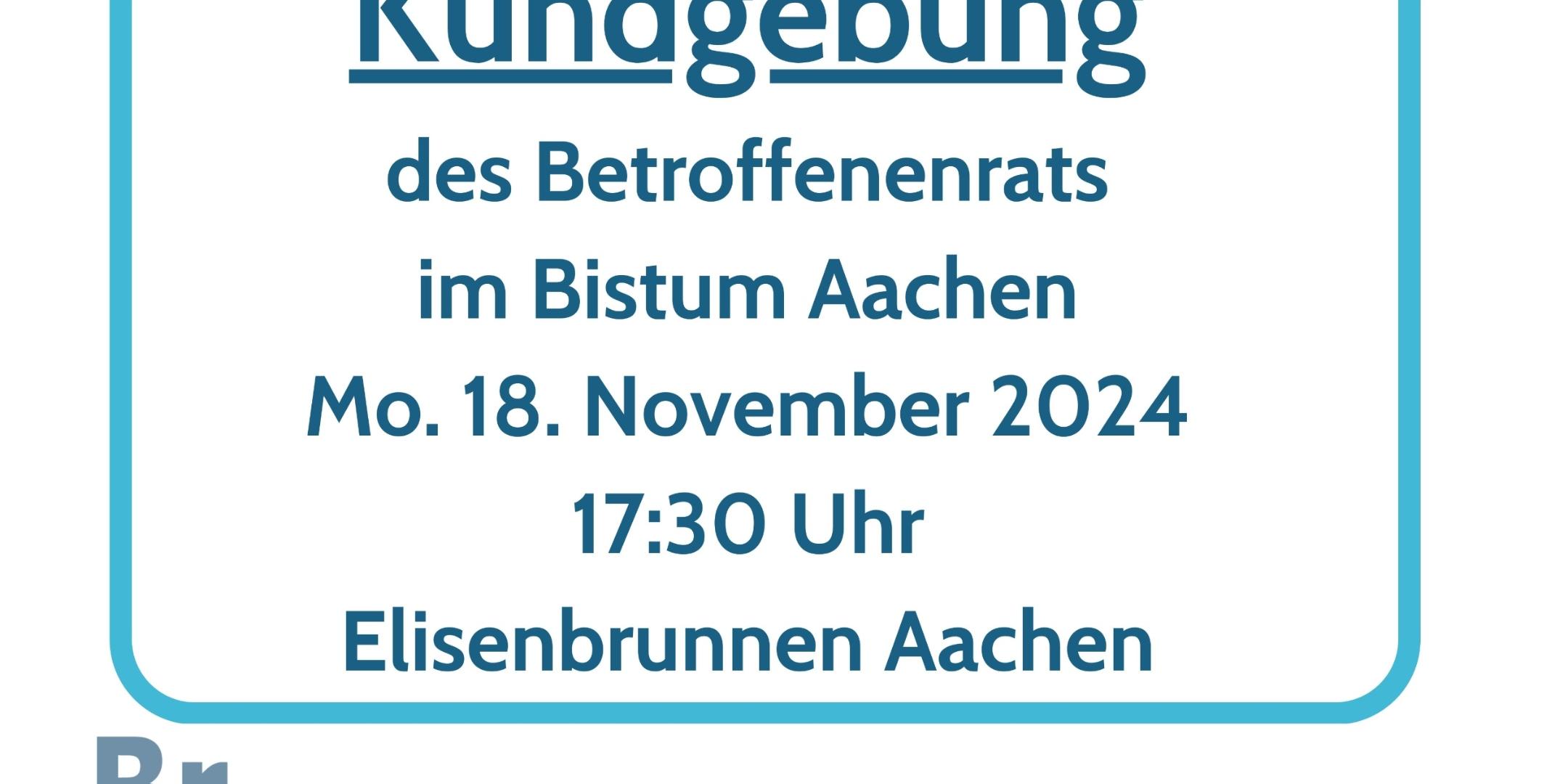 Betroffenenrat Kundgebung Plakat