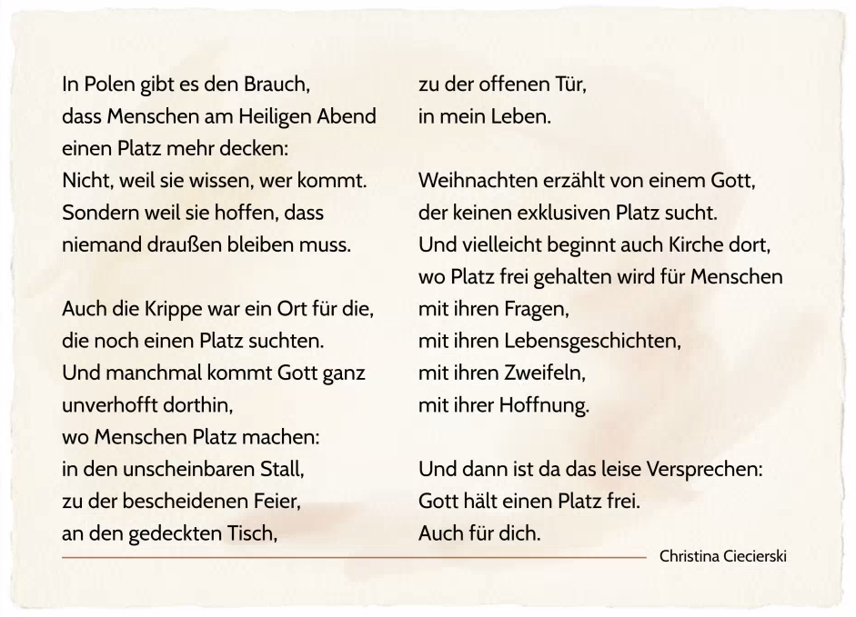 Klappkarte Weihnachten 2026 - Impuls