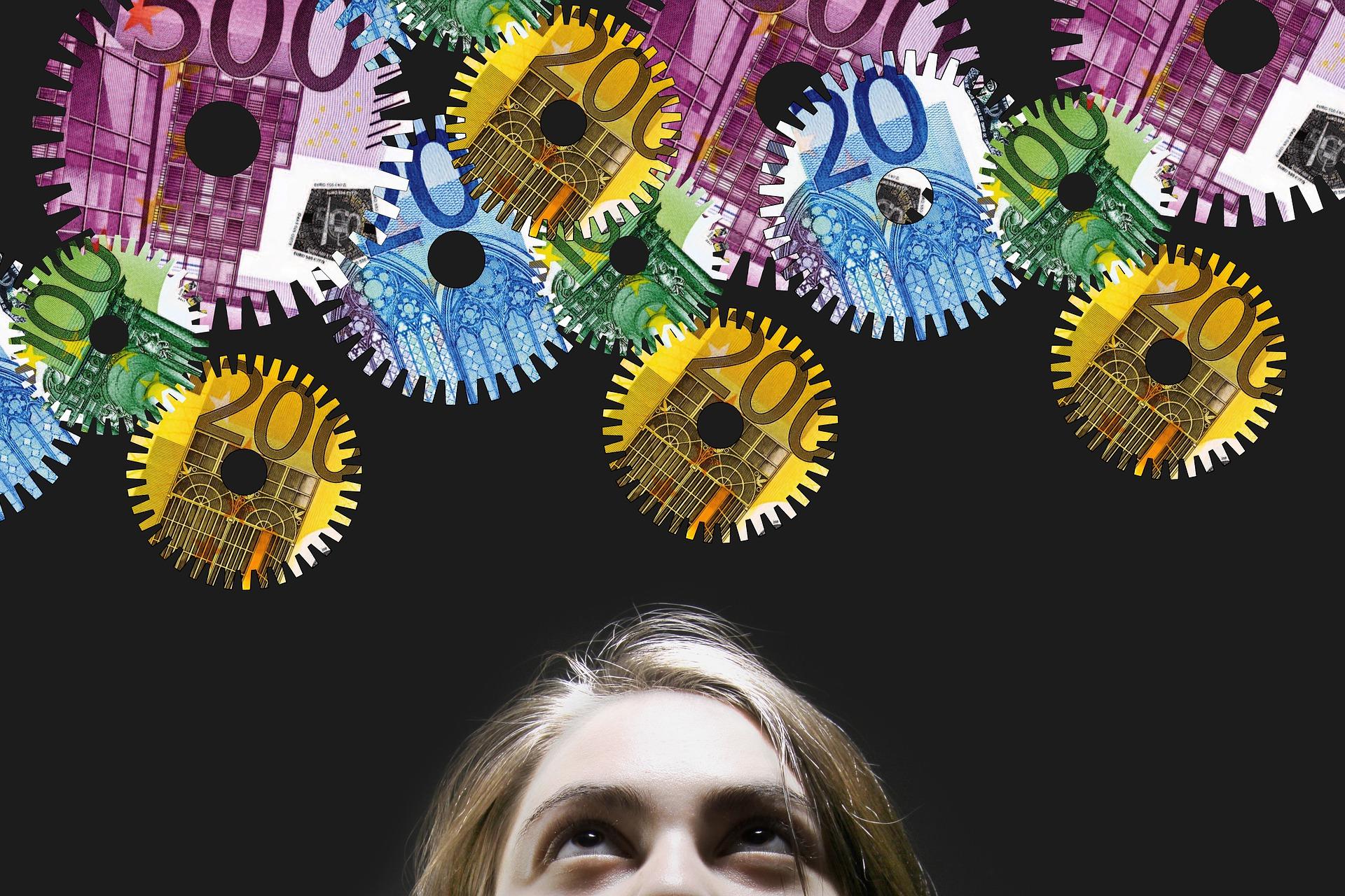 Frau, Geld, Getriebe